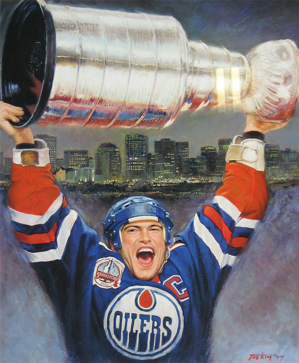 MARK MESSIER EDMONTON OILERS LIMITED EDITION LITHOGRAPH – 25X20 COLLECTOR PRINT (UNSIGNED)