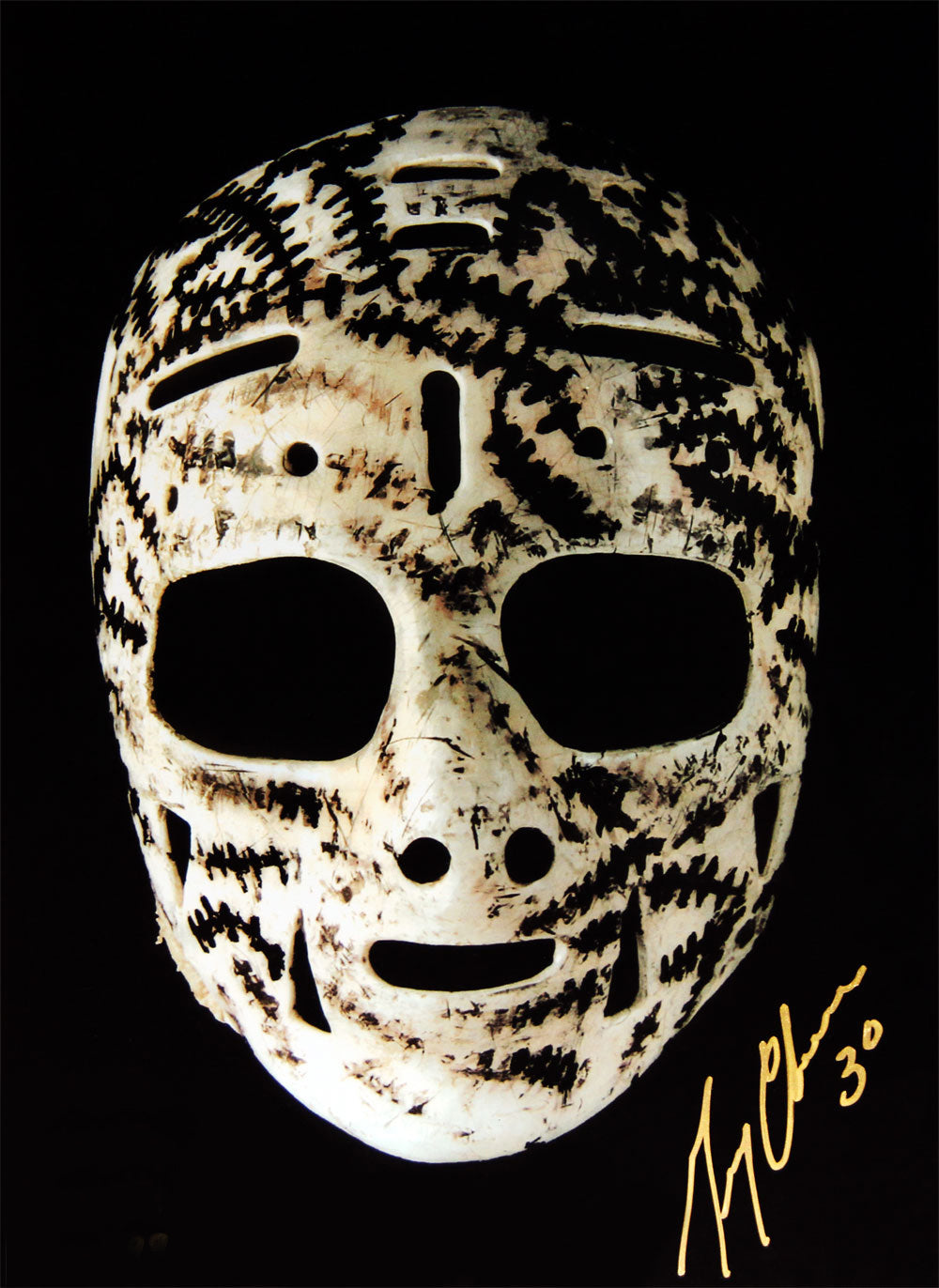 GERRY CHEEVERS THE MASK AUTOGRAPHED 10" X 15"PHOTOGRAPH – BOSTON BRUINS NHL SIGNED COLLECTIBLE GOALIE MEMORABILIA (10" X 15")