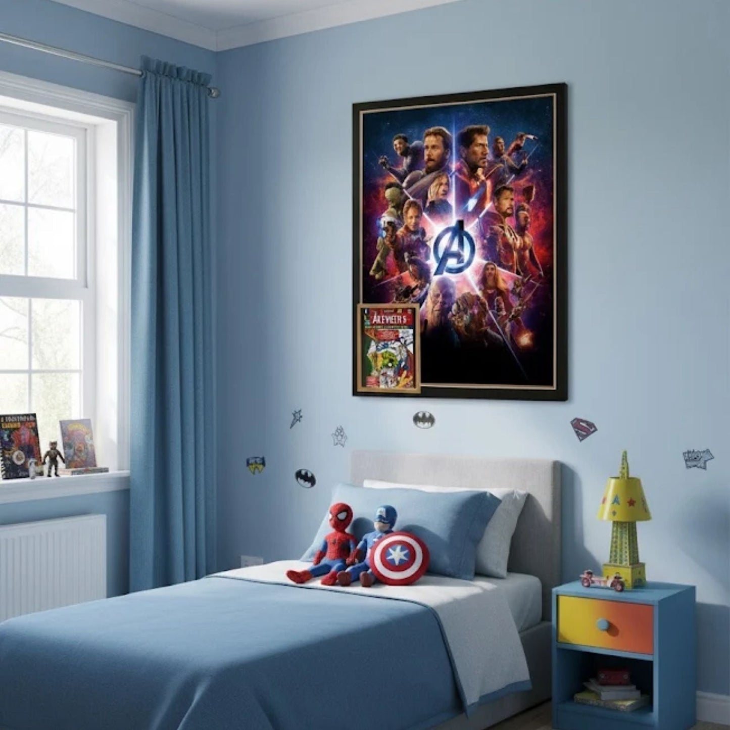 STAN LEE SIGNED AVENGERS #1 FRAMED MARVEL COLLECTIBLE – VINTAGE COMIC POSTER ART DISPLAY (38.5" X 28")