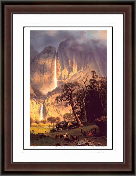 Albert Bierstadt “Cho-Looke, the Yosemite Falls” Framed Print
