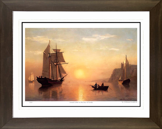 William Bradford “Sunset Calm in the Bay of Fundy” Framed Print