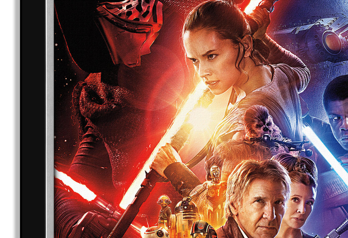 STAR WARS EPISODE VII THE FORCE AWAKENS OFFICIAL FRAMED POSTER PRINT WALL ART COLLECTIBLE (33.5" X 23.5")