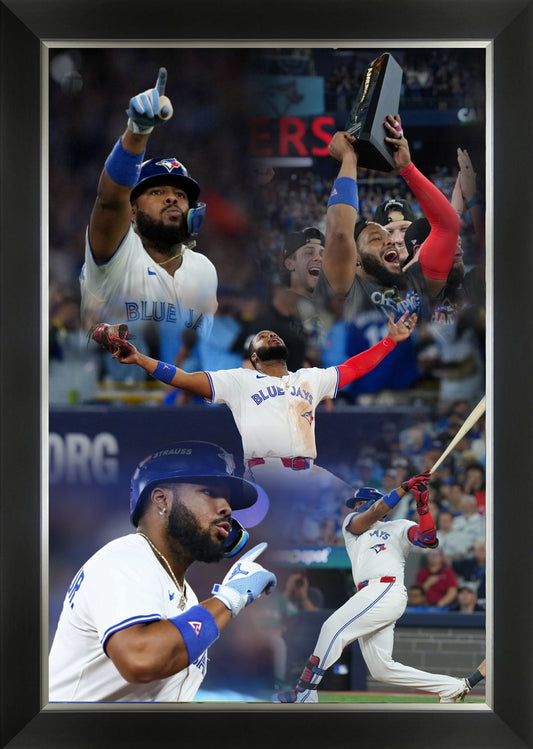 Vladimir Guerrero Jr. 2025 ALCS Moments Framed Canvas (33.5x23.5)