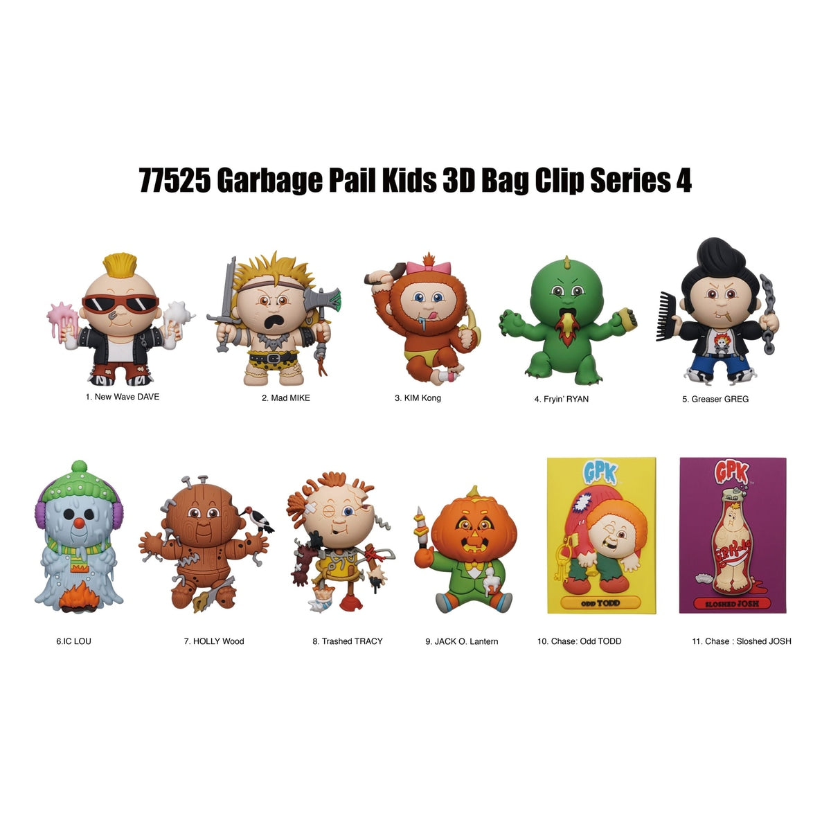 Garbage Pail Kids Series 4 Mystery 3D Foam Bag Clip