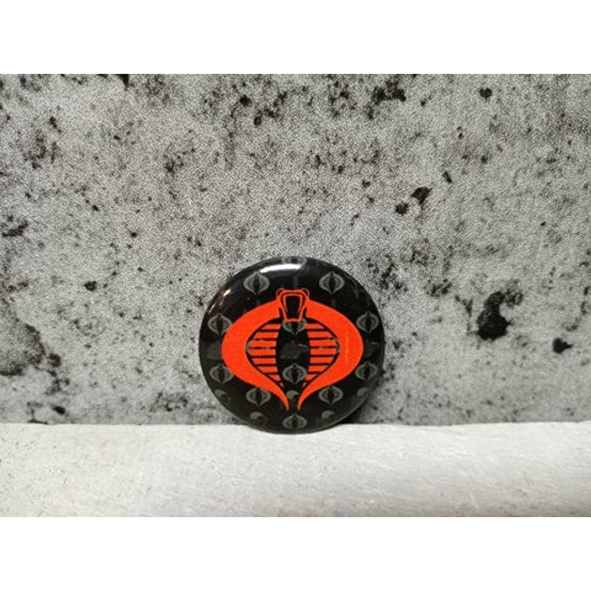 Gi Joe Cobra Red Logo Button