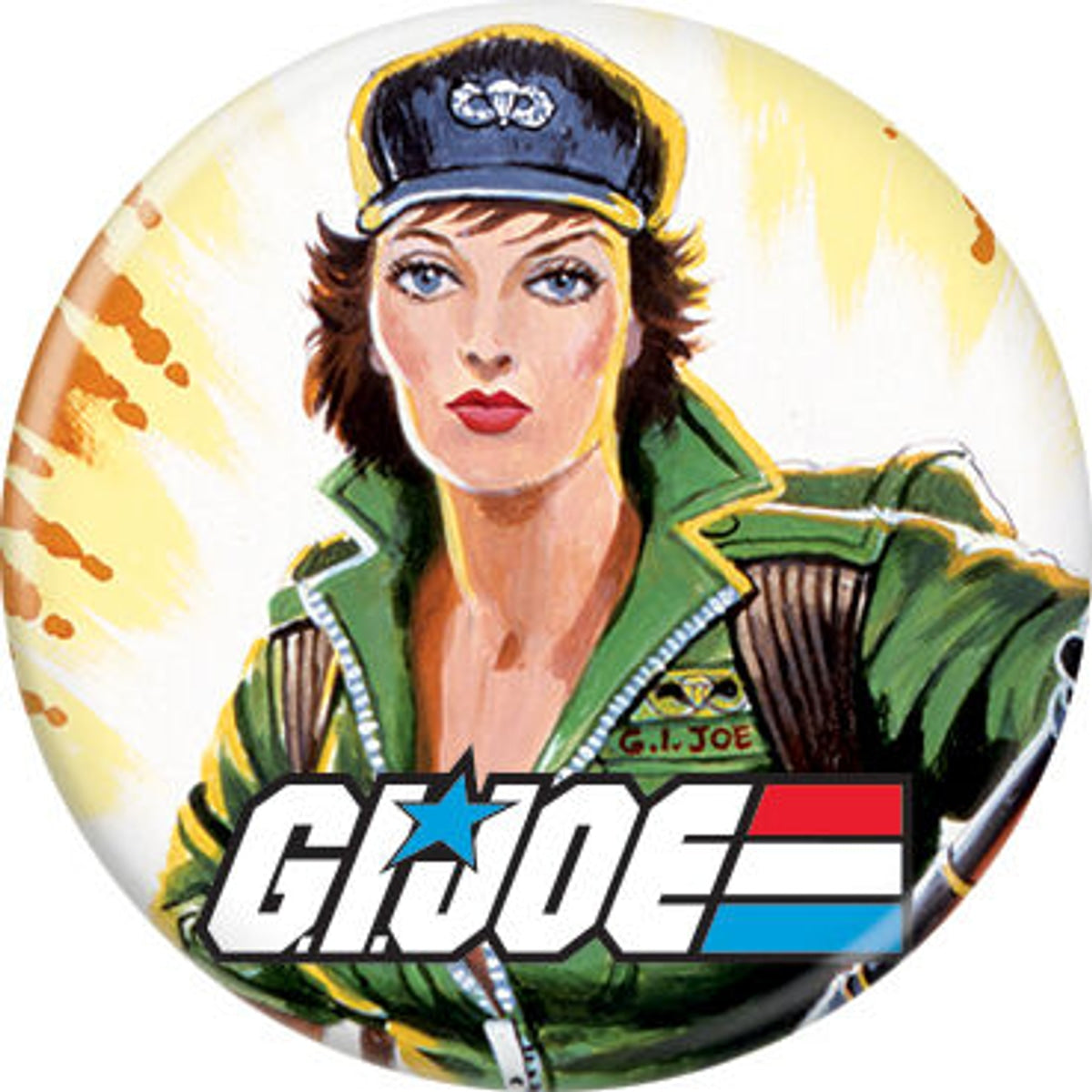 GI Joe Lady Jaye Button