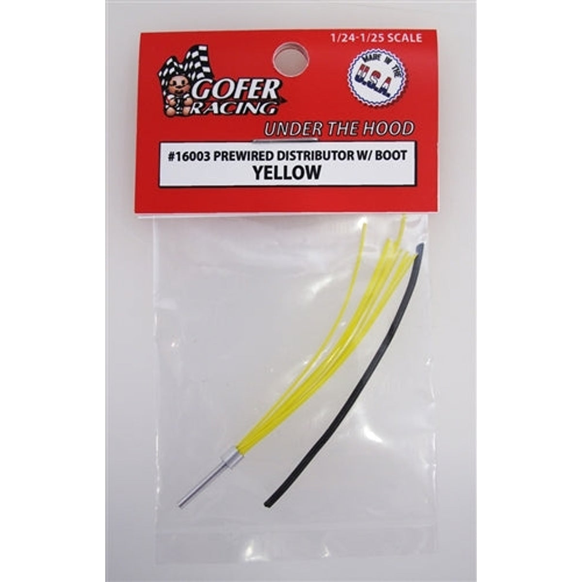 Gofer Racing 16003 Prewired Distributor With Boot Yellow 1/24 NIB