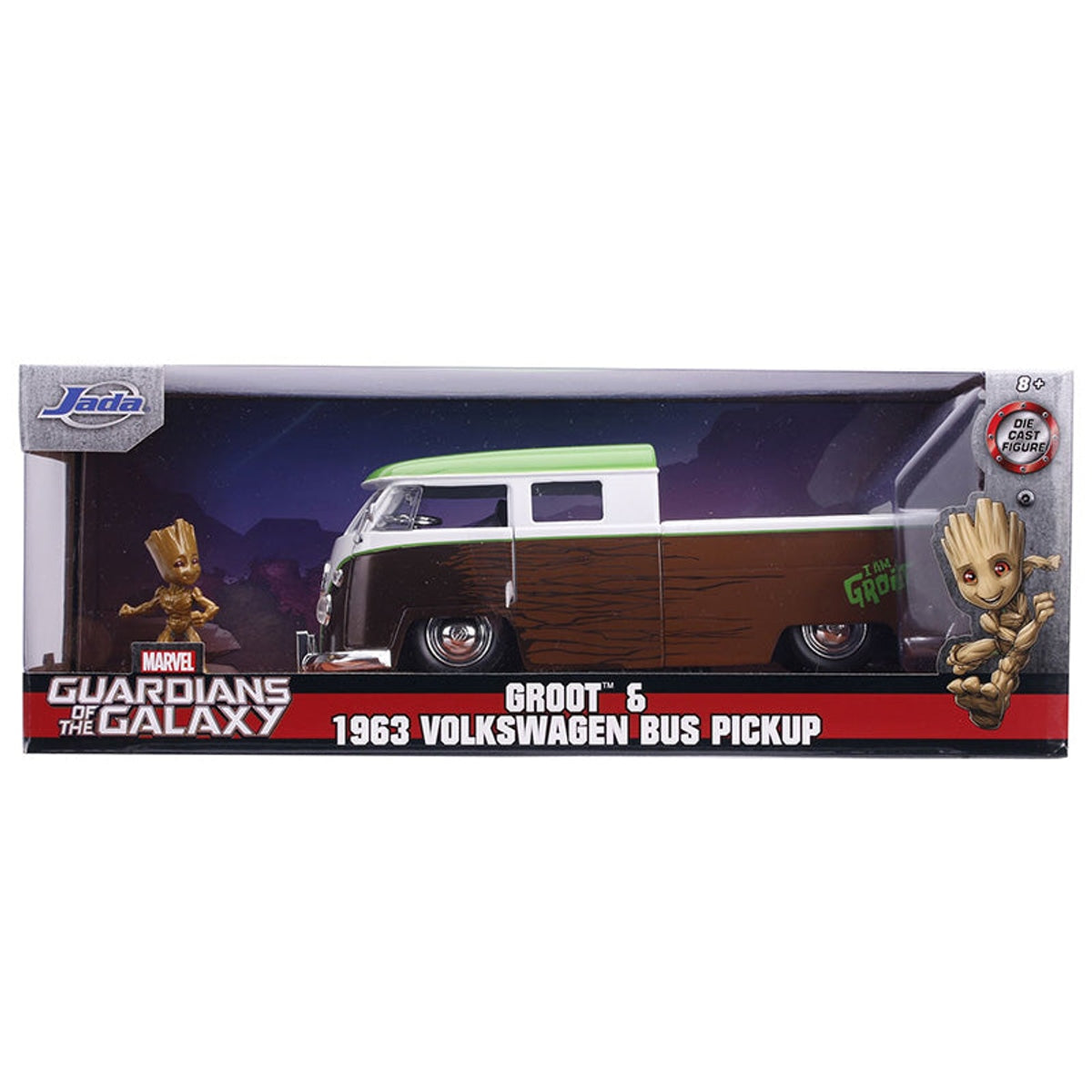 Groot with 1963 Volkswagon Bus Die Cast