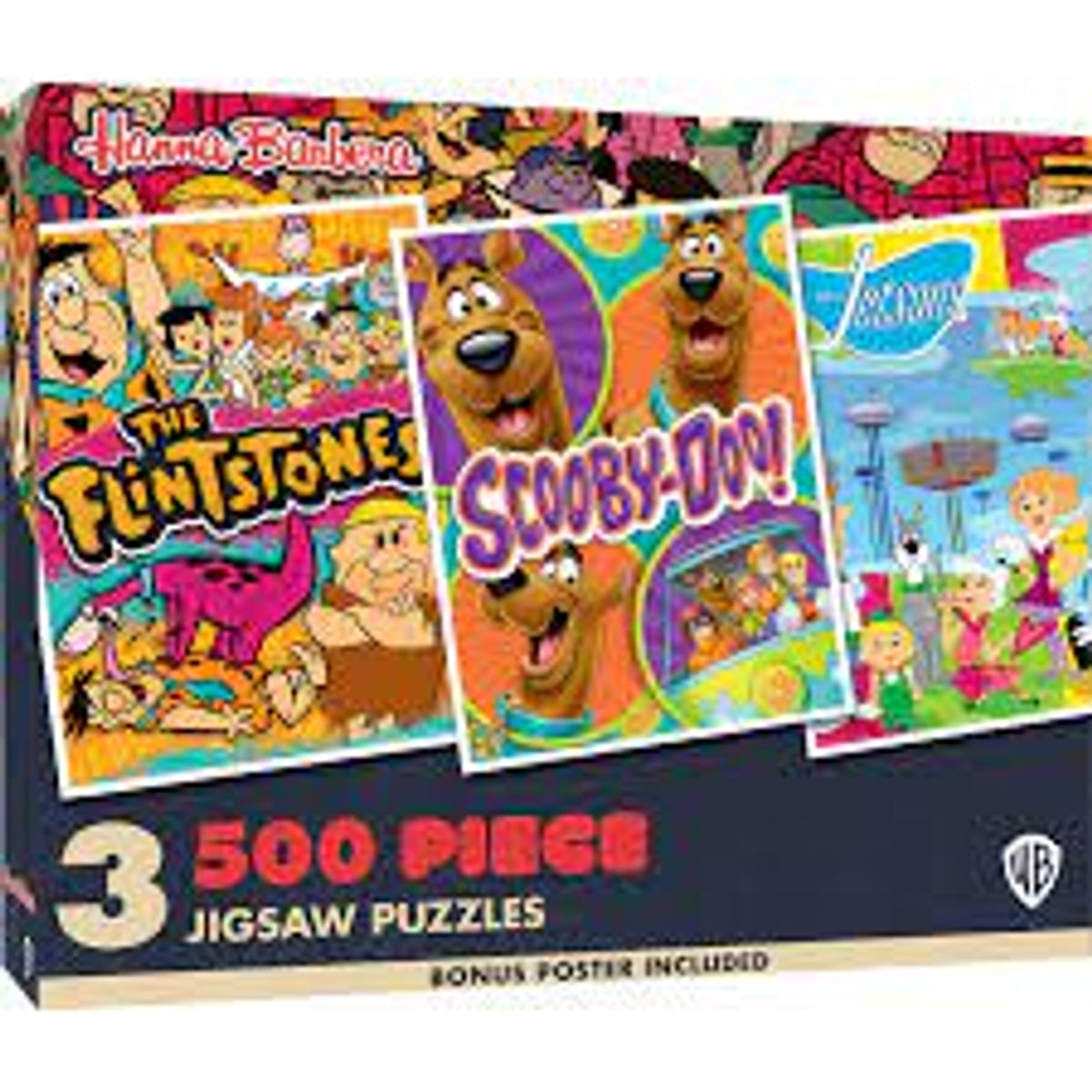 Hannah Barbera 500pc Puzzles 3 pack