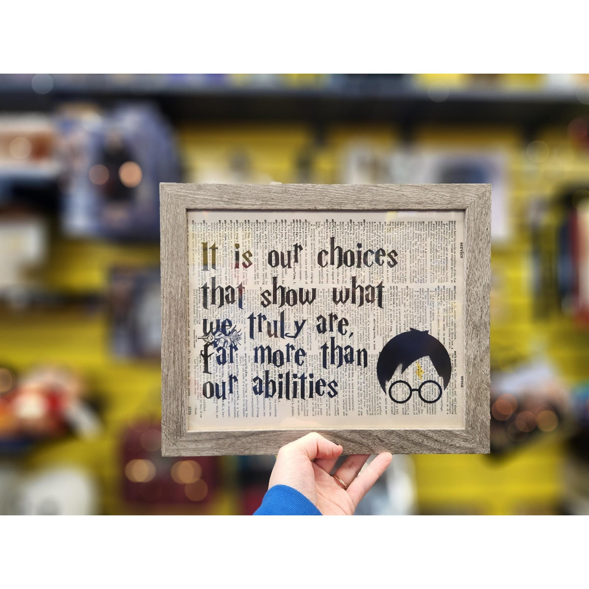Harry Potter 8x10 It Is Our Choices That Show Framed
