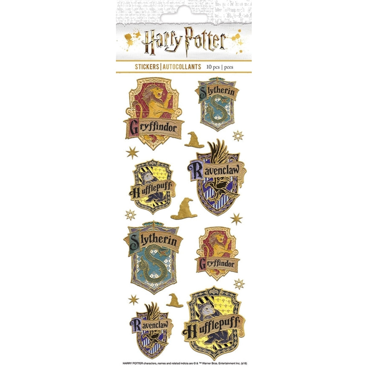 Harry Potter Faux Enamel Sticker Sheet