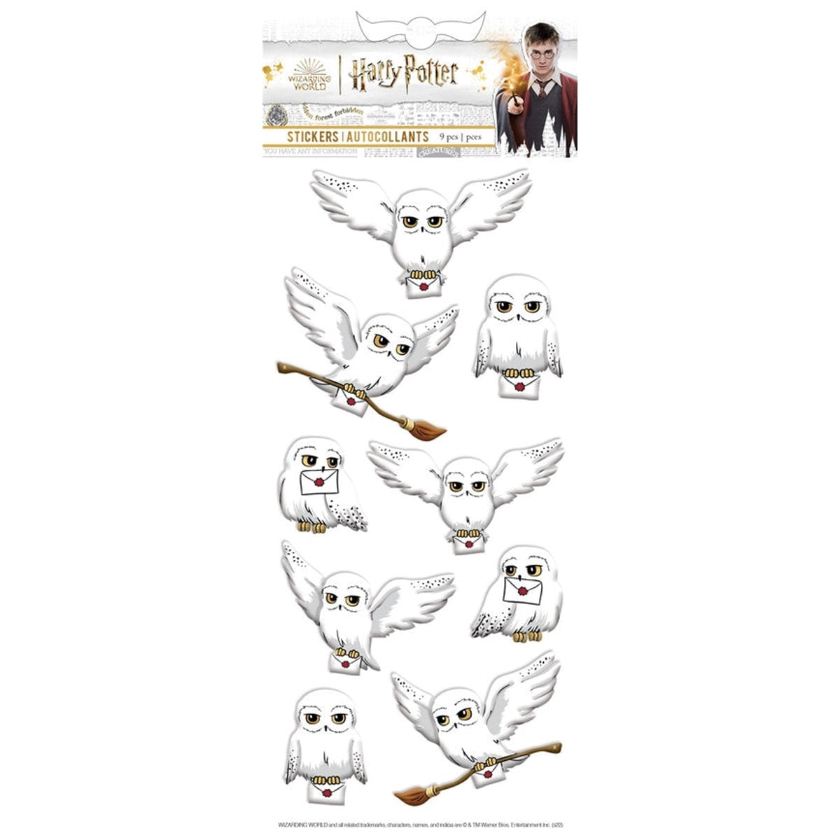 Harry Potter Hedwig Puffy Stickers