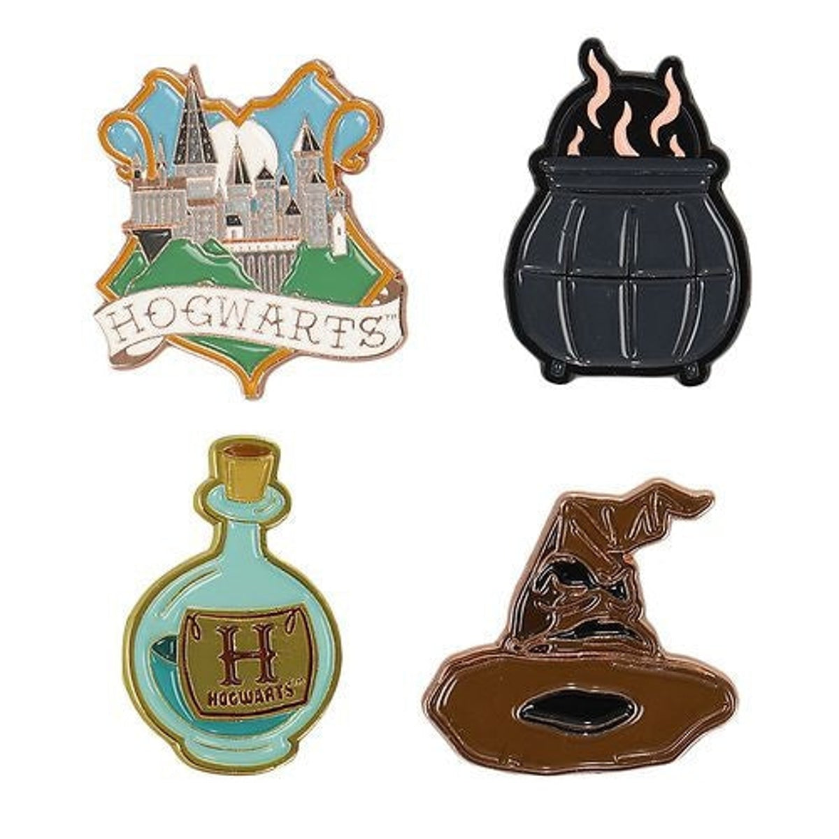 Harry Potter - Hogwarts 4 pack Enamel Pin Set