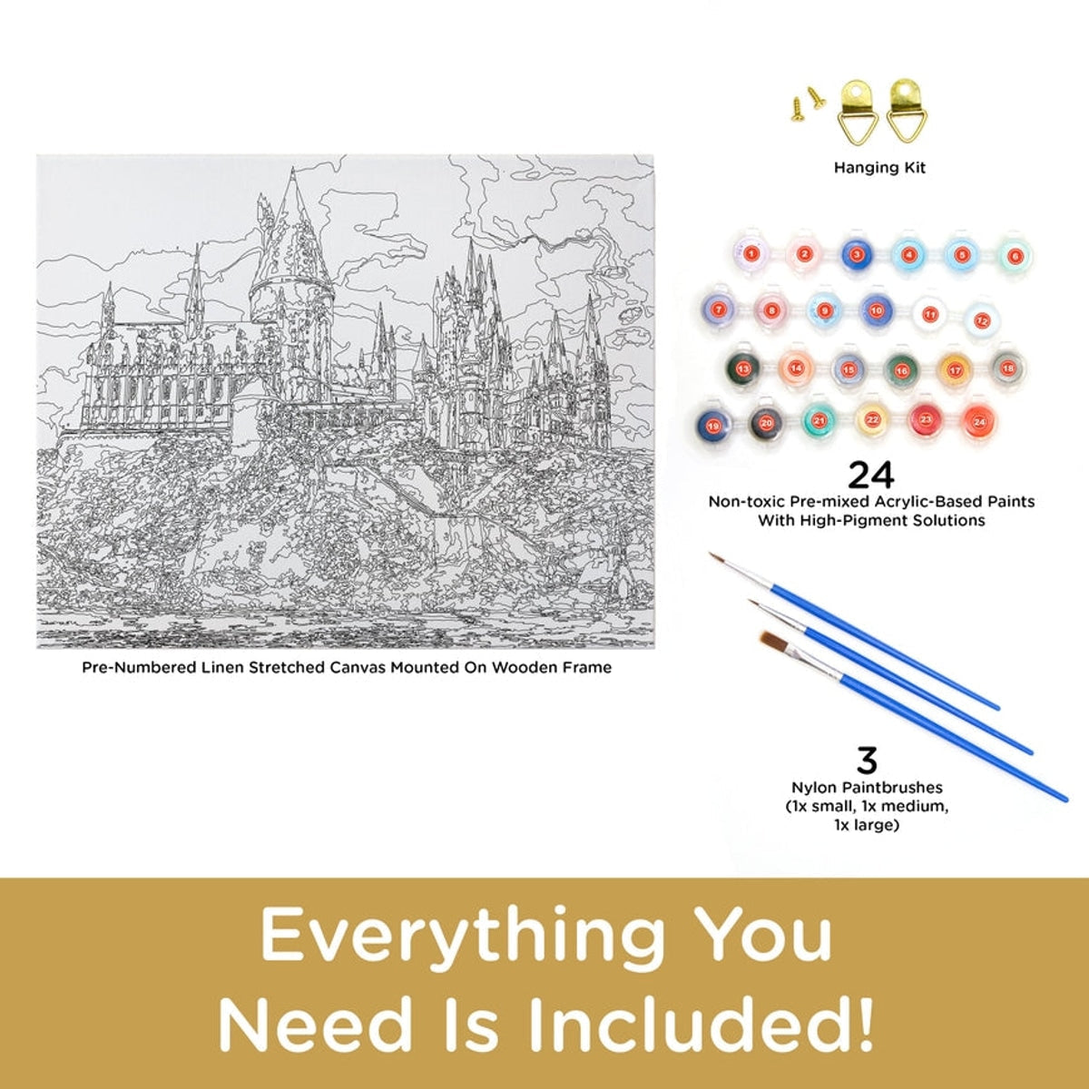 Harry Potter Hogwarts Art By Numbers