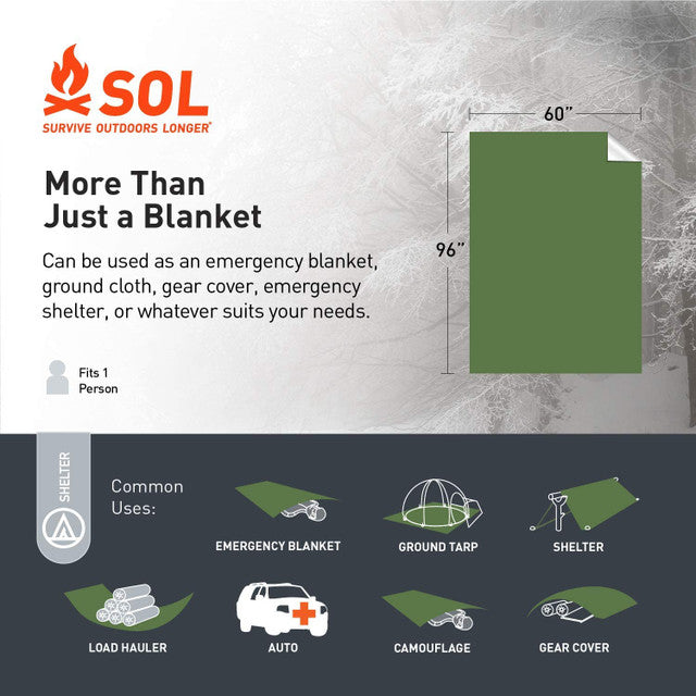 SOL Heavy Duty Emergency Blanket