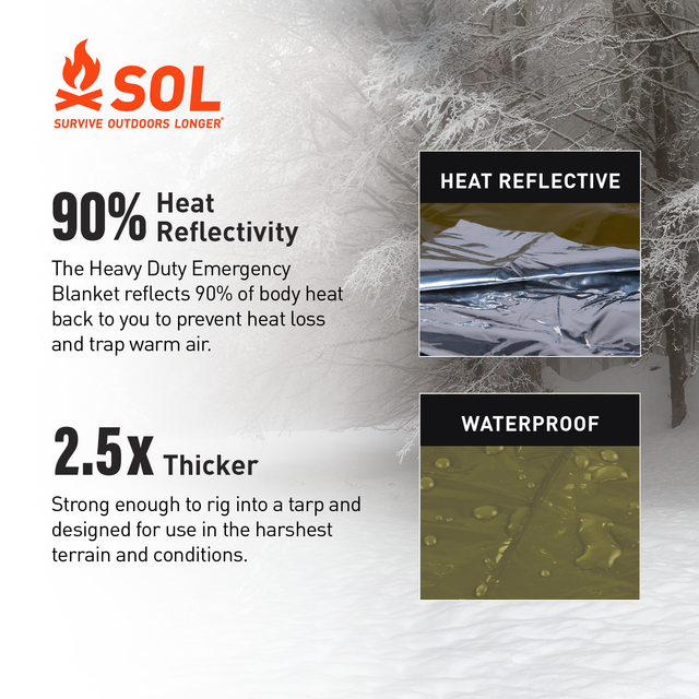 SOL Heavy Duty Emergency Blanket