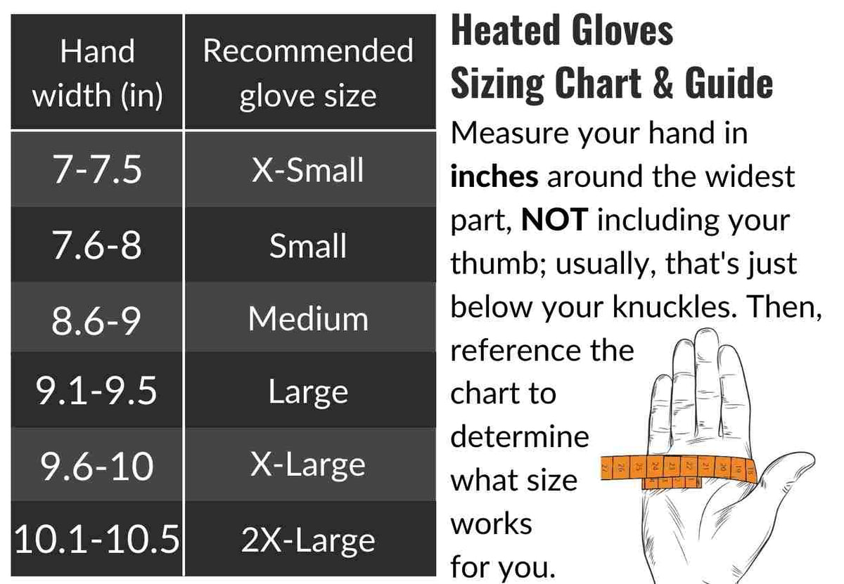 ZR9 Cordless Heated Gloves with Batteries