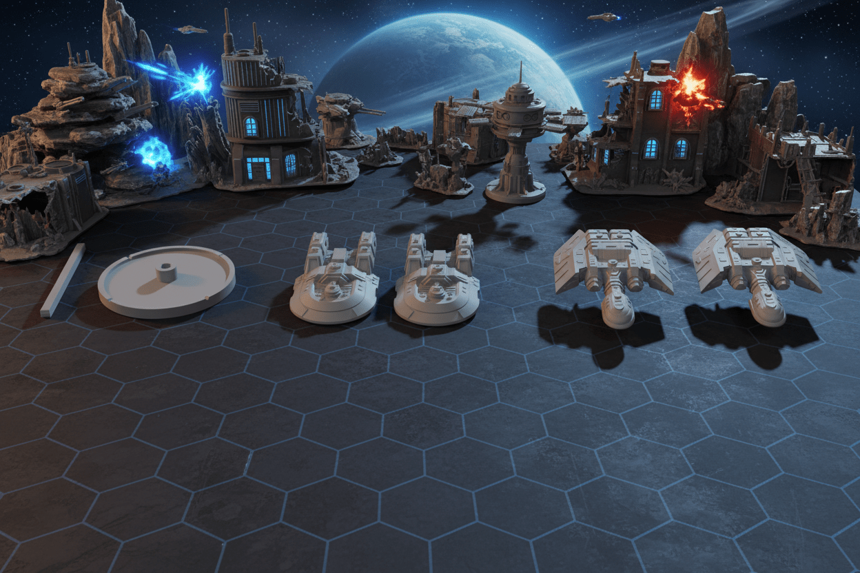 Heavy Cruiser Reinforcement Pack – Terran & Kurgun (4)