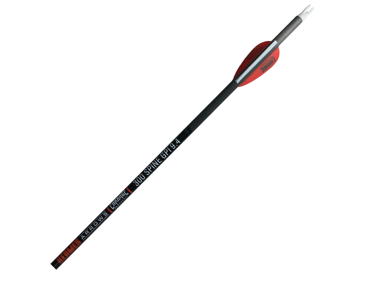 Carnage Hermes 300 Spine 6.2mm Carbon 32" 12-Pack Arrows