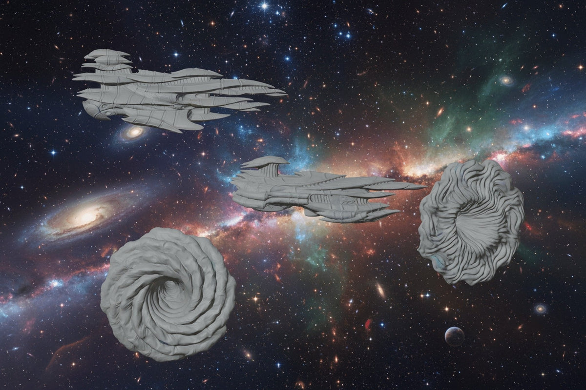 Hive Synapse Control Node – 1:128 Alien Fleet (5 Ships)
