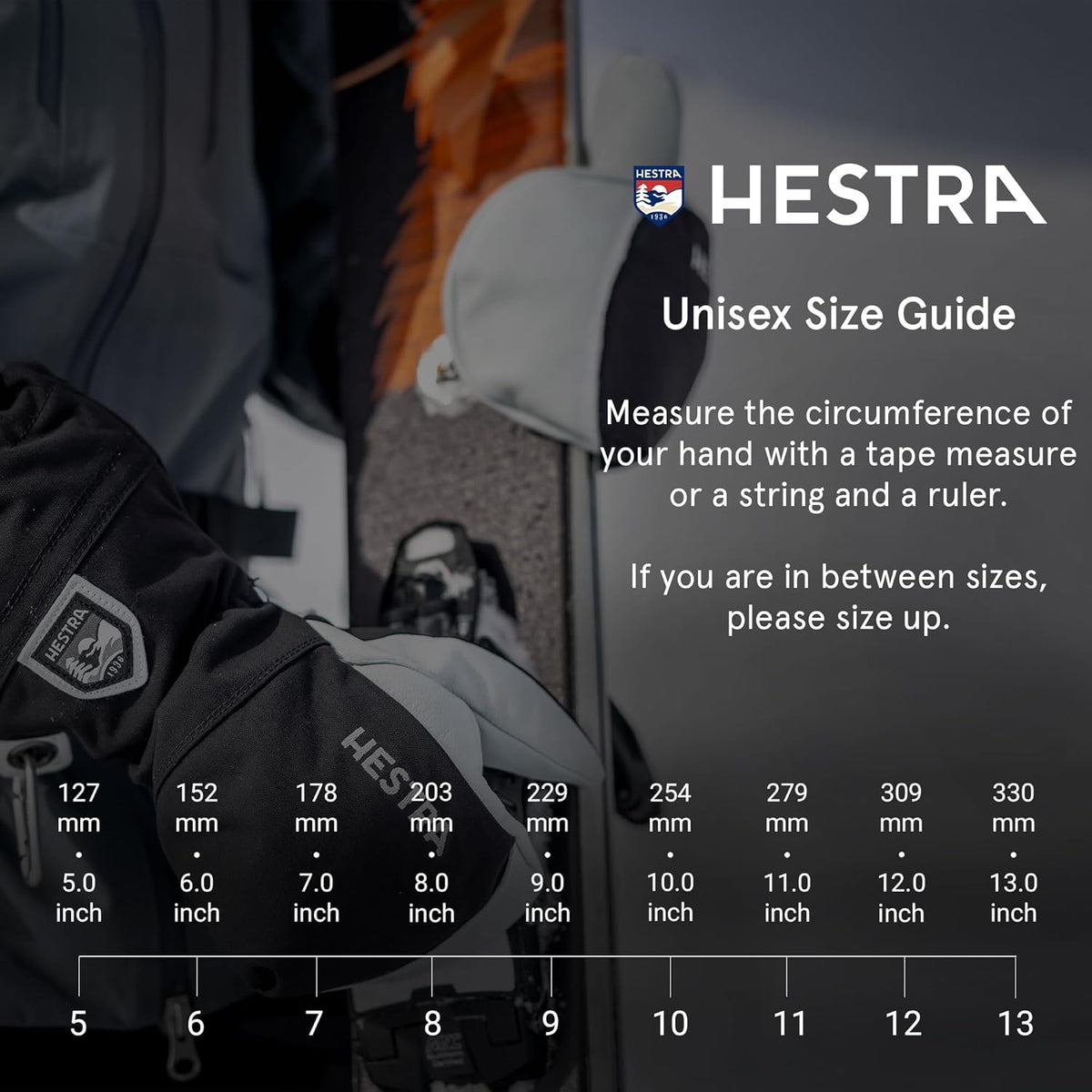 Hestra Women's Sundborn Leather Insulated Mittens Size 9