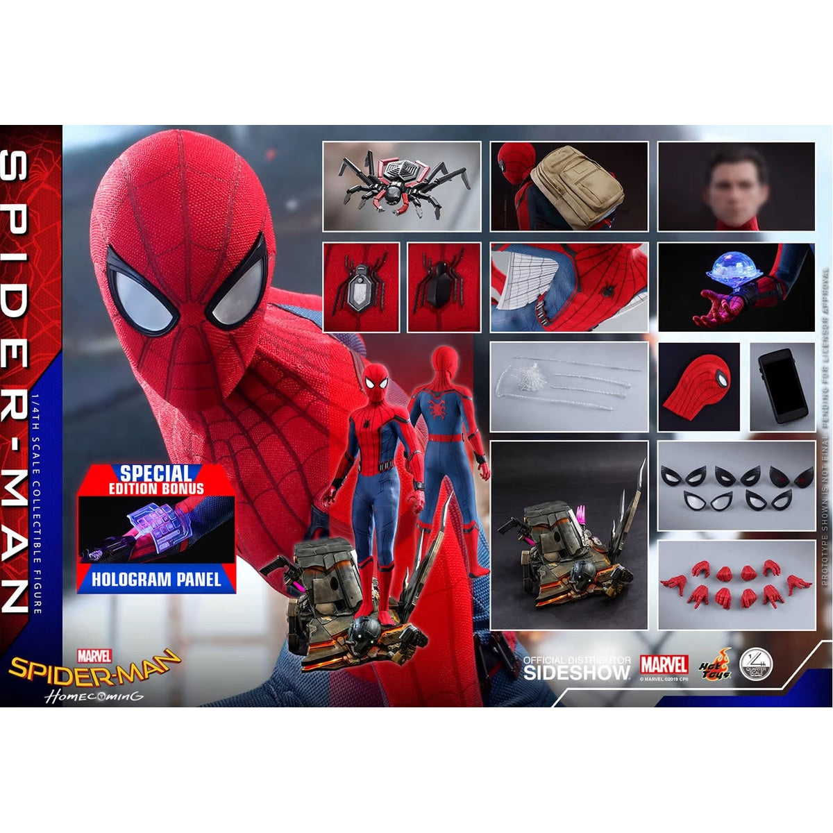 Hot Toys - Spider-Man Homecoming  (Special Edition) Quarter Scale Figure