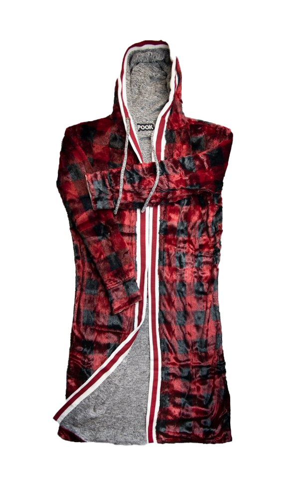 Pook Faux Fur Reversible Housecoat