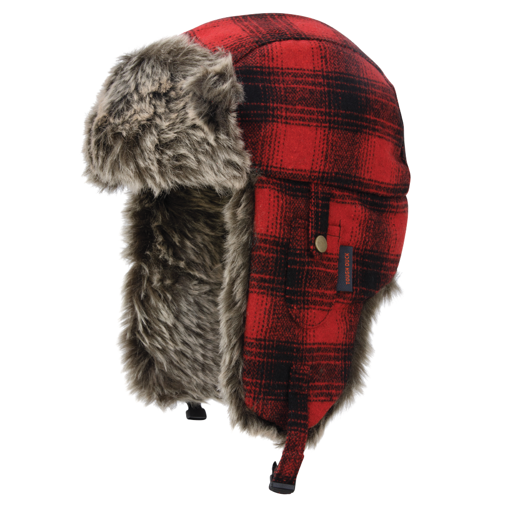 Tough Duck Plaid Aviator Hat (i156)