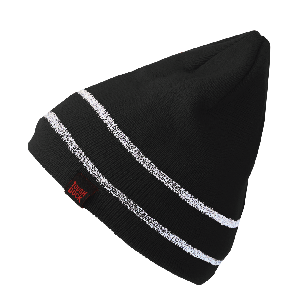 Tough Duck Acrylic Knit Cap With Reflective Stripe (i458)