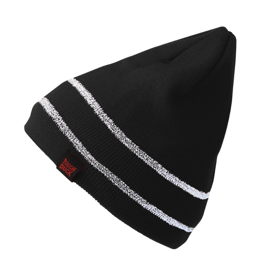 Tough Duck Acrylic Knit Cap With Reflective Stripe (i458)