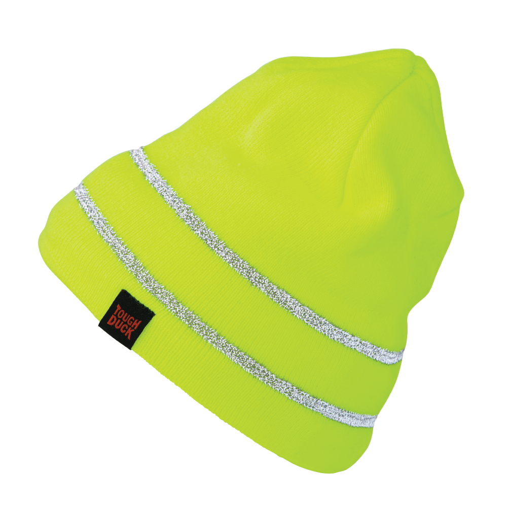 Tough Duck Acrylic Knit Cap With Reflective Stripe (i458)