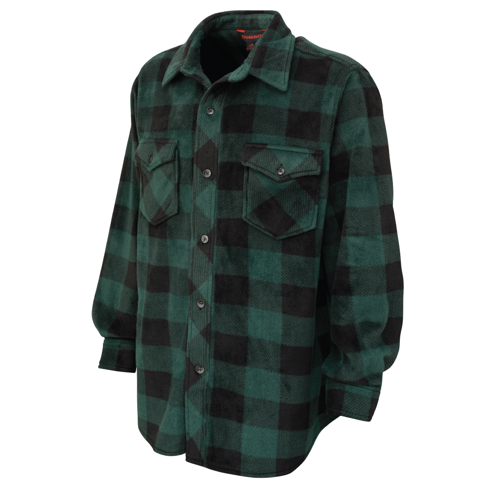 Tough Duck Men's Buffalo Check Fleece Shirt (I964)