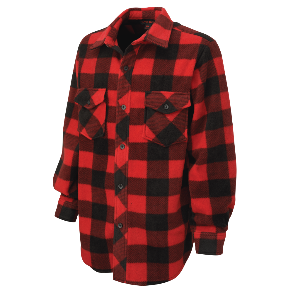 Tough Duck Men's Buffalo Check Fleece Shirt (I964)
