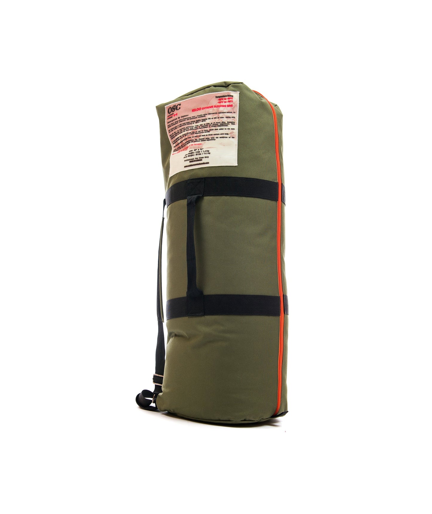 Outdoor Survival Canada Igloo Sleeping Bag -60C/-76F, RED ALERT - ON DISPLAY