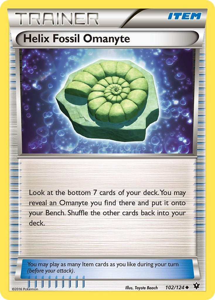 Helix Fossil Omanyte 102/124