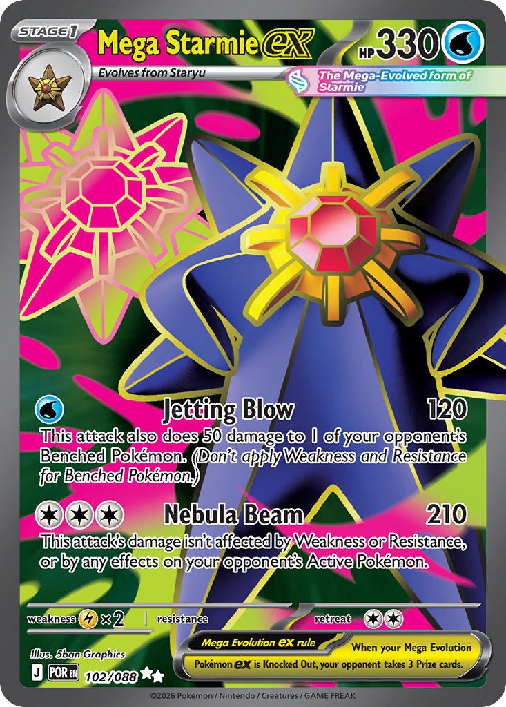 Mega Starmie ex 102/088