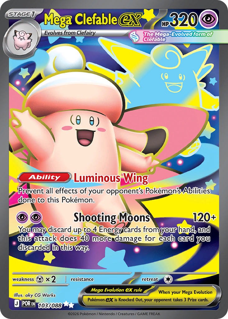 Mega Clefable ex 103/088