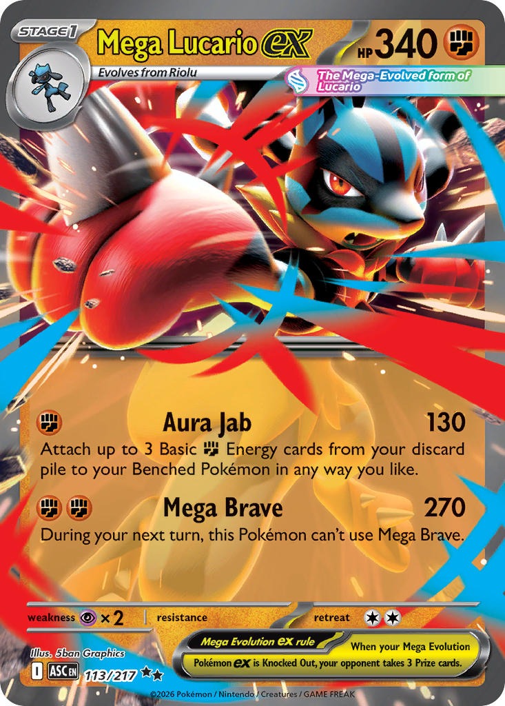Mega Lucario ex 113/217