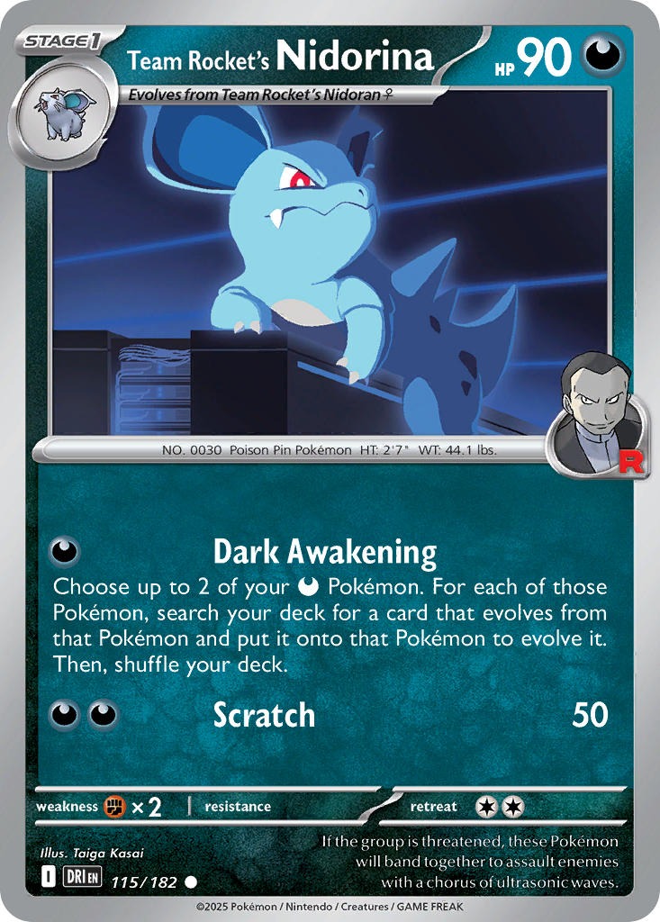 Team Rocket’s Nidorina 115/182