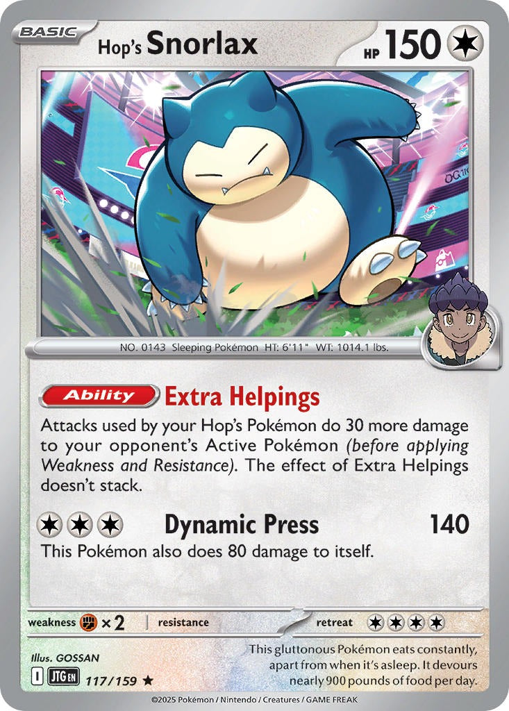 Hop’s Snorlax 117/159