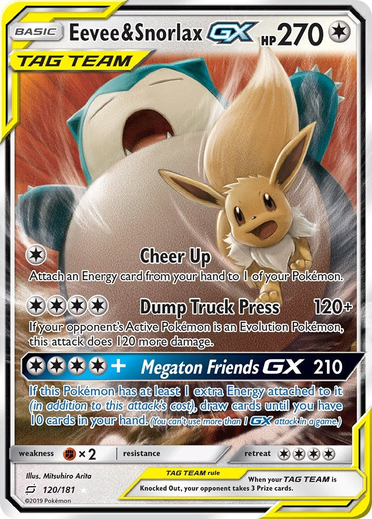 Eevee & Snorlax GX 120/181