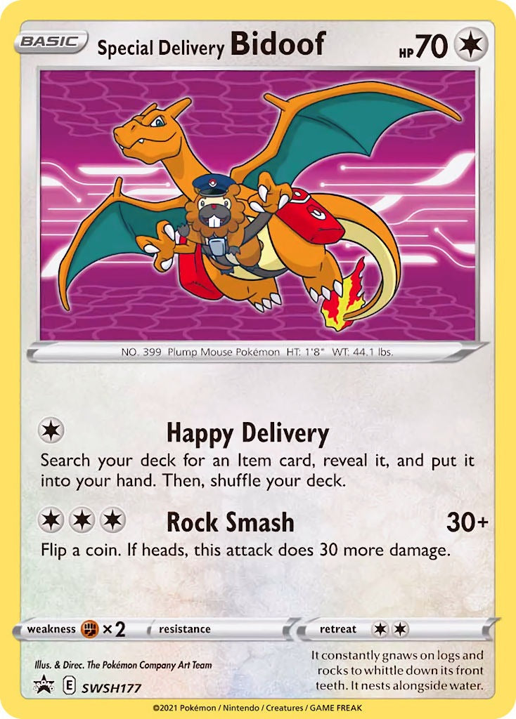 Special Delivery Bidoof SWSH177