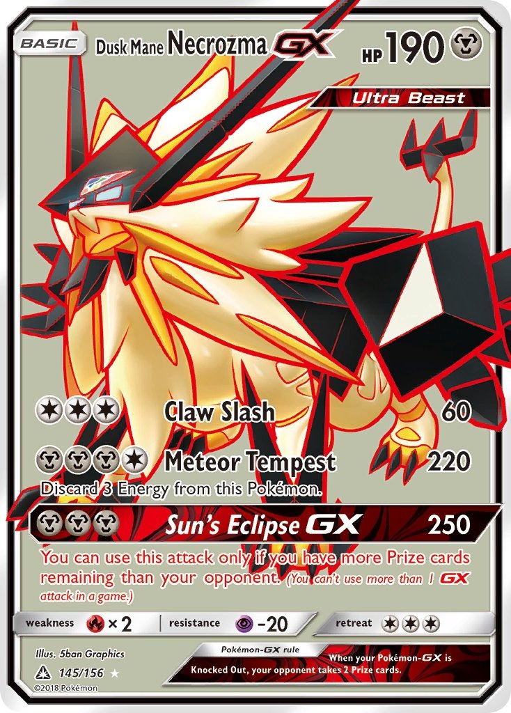 Dusk Mane Necrozma GX 145/156