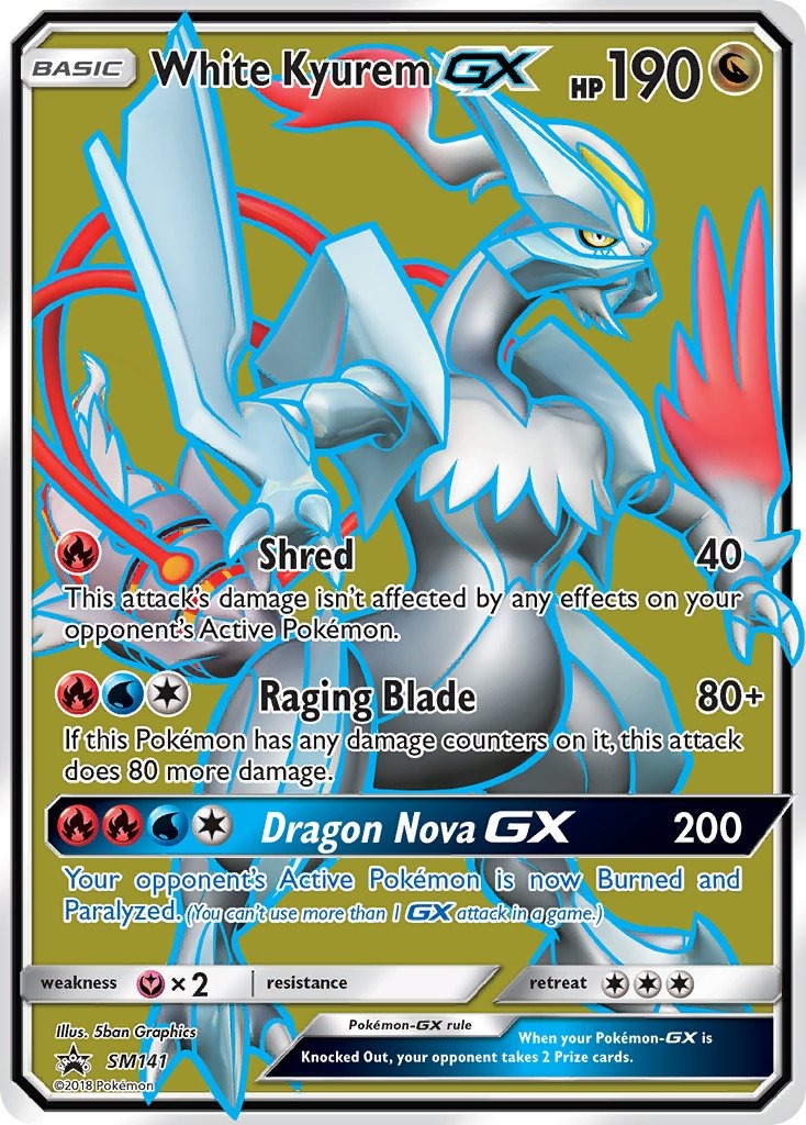 White Kyurem GX SM141
