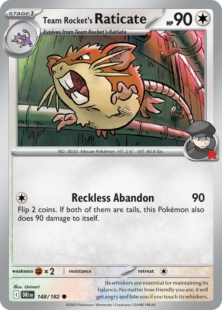 Team Rocket’s Raticate 148/182