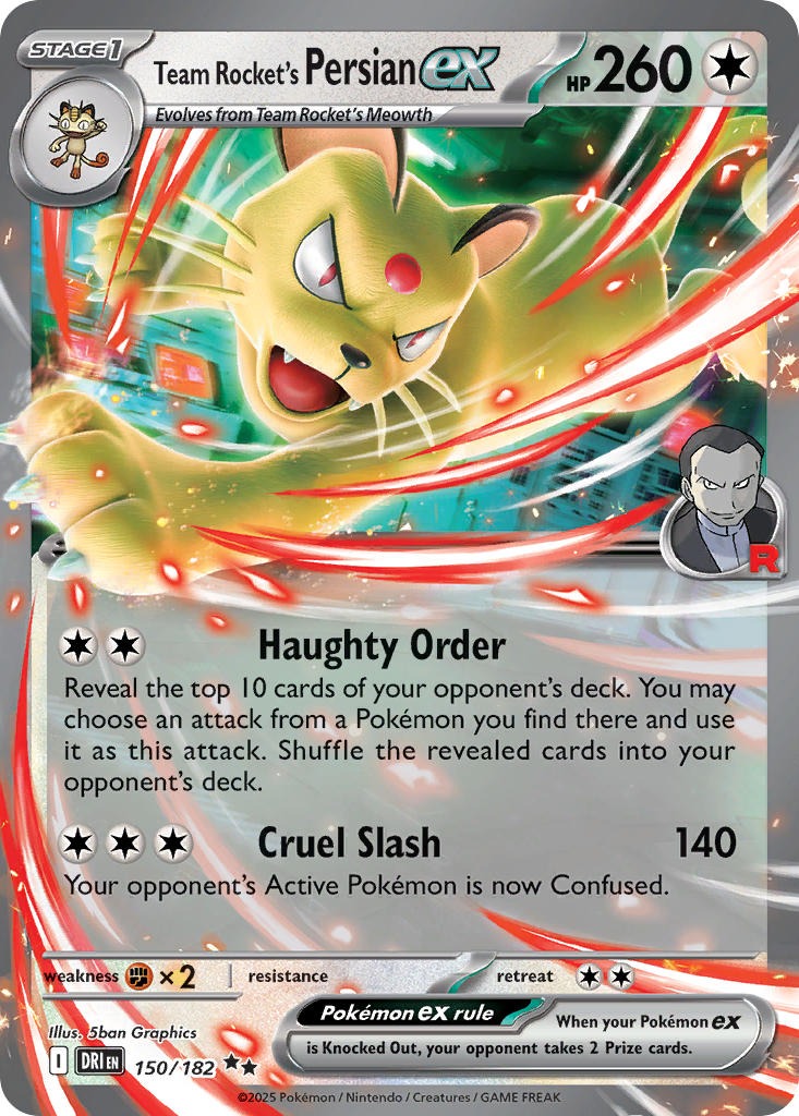 Team Rocket’s Persian ex 150/182
