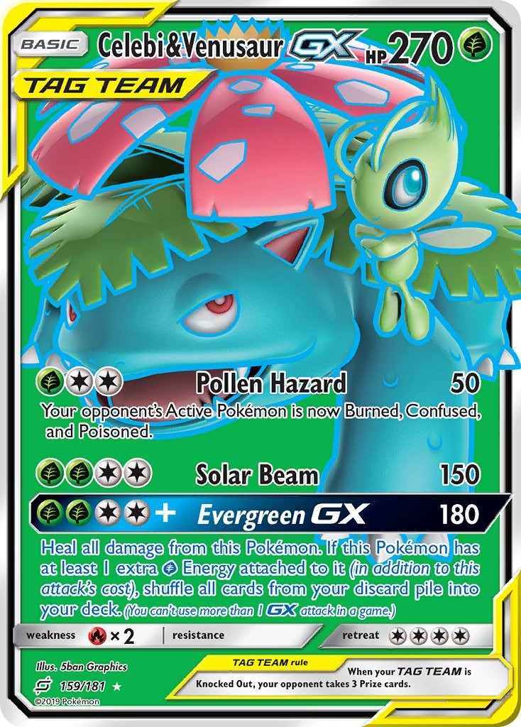 Celebi & Venusaur GX 159/181