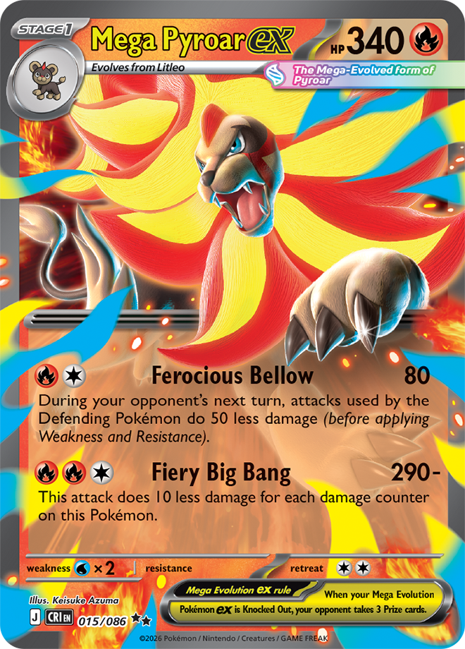 Mega Pyroar ex 015/086