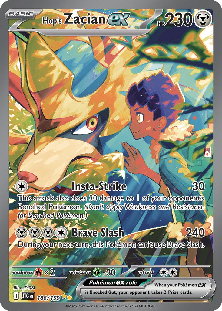Hop’s Zacian ex 186/159
