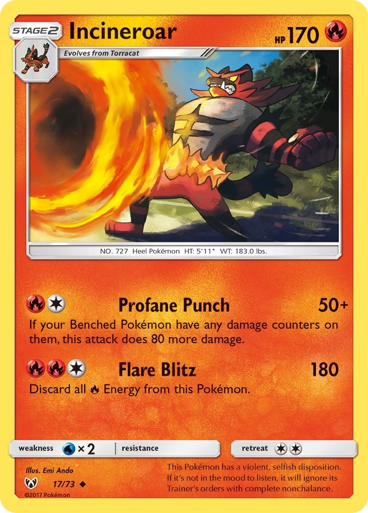 Incineroar 017/073
